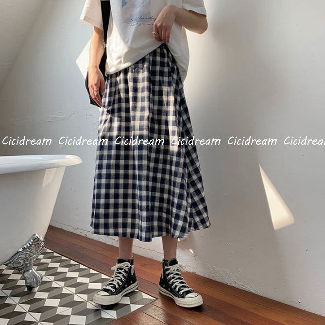 Chân Váy Chữ A Dáng Ngắn Màu Kẻ Ô Vuông Caro đen trắng thời trang công sở  nữ  Shopee Việt Nam