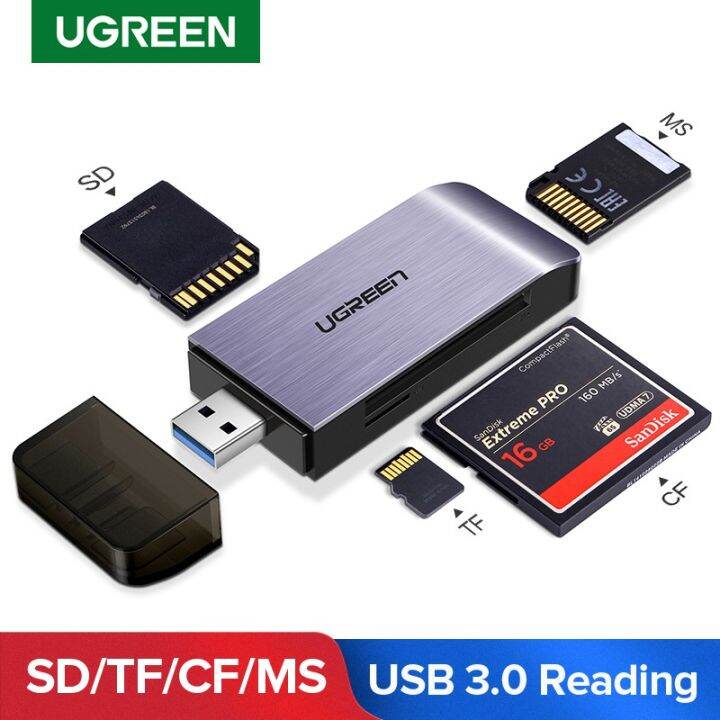 ugreen-usb-3-0-ตัวอ่านการ์ด-ตัวเชื่อมต่อ-การ์ด-cf-tf-sd-ms