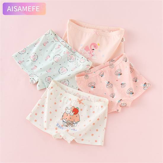 Aisamfe đồ lót bé gái quần lót boxer cotton mới 2022 quần lót nữ họa tiết - ảnh sản phẩm 3