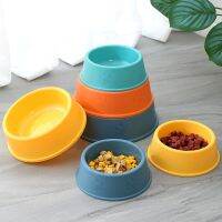 Footprint Non-slip Single Bowl Plastic Pet Dog Food Bowl for Small Medium Large Dog Drinkers Pet Food Container Supplies Outdoor