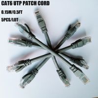 ┇▪ Ethernet Cable 5pcs/Lot 0.5FT Cat6 UTP Network Cable 15cm Patch Cord for Modem Router Wire 1000mbps Internet Cable