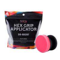 zxfgew SGCB รถมือขี้ผึ้ง Applicator Pad Kit 3นิ้ว Dia ฟองน้ำยาง Dressing Applicator Pad Grip สำหรับยางยางภายนอก