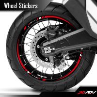 Motorcycle Wheel Stickers 17″15″ Rim Decals Hub Stripe Tape Accessories Waterproof Reflective For HONDA XADV X-ADV 750 Adventure