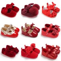 【hot】♈  New Baby And Bow Color Soft Sole Shoes Noble Leisure Walking