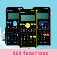 Scientific Calculator D82es Dual Power Solar Coin Battery 3 Color Multifunction Student Math Function Calculator Random Shipping Calculators