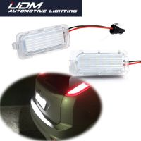 [Hot K] ไฟหมายเลขป้ายทะเบียนรถ LED Canbus 2ชิ้นสำหรับ Ford Focus 5D Fiesta Mondeo MK4 C-Max MK2 S-Max Galaxy 6000K โคมไฟอัตโนมัติสีขาว