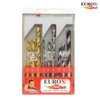 Eurox ชุดดอกสว่าน 9 ดอก สำหรับ ✓เจาะเหล็ก ✓เจาะปูน ✓เจาะไม้  ครบเซ็ทในกล่องเดียว