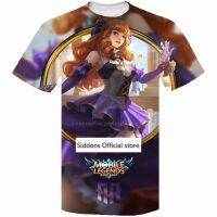 เสื้อยืดพิมพ์ลายทั้งหมด3D ตำนานเคลื่อนที่ของ Guinevere Ms. VioletGame