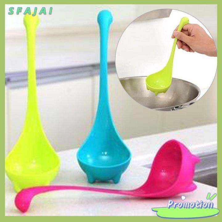 SFAJAI Useful Cooking Cute Dinosaur Upright Spoon Nessie Soup Ladle