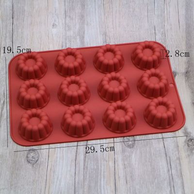 GL-แม่พิมพ์ ซิลิโคน โดนัท 12 ช่อง (คละสี) Donuts silicone mold