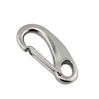 1PCS Flag Pole Spring Snap Hook Clip Multifunctional Egg Shape Quick Link Carabiner 40mm 50mm 70mm 304 Stainless Steel Flagpole Coil Springs