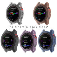 เคสป้องกันนุ่มสำหรับ Garmin Epix Gen 2ภาพกรอบซิลิโคนใสเคสโทรศัพท์ป้องกันอุปกรณ์เสริมสำหรับนาฬิกาอัจฉริยะกรอบ