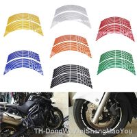 【hot】☄┋  17 18 19 /16pcs Strips Motorcycle Car Tire Stickers Reflective Rim Tape Motorbike Decals for