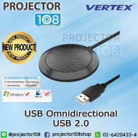 VERTEX USB Omnidirectional Microphone USB 2.0 ไมโครโฟนยูเอสบีรองรับเสียงได้ 360 องศา (สามารถออกใบกำกับภาษีได้)