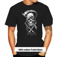 Sullen Art Collectivereaper Con Insignia De Grind Camiseta Negra Con Tatuaje De Calavera M3Xl Estilo Redondo Gildan