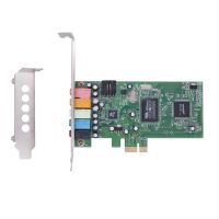 ชิปเซ็ต CMI8738 PCIE การ์ดเสียงพร้อมเอาต์พุตเสียงรอบทิศทางสำหรับผู้ที่ชื่นชอบเสียงเพลงและคาราโอเกะสำหรับบ้านระบบโรงภาพยนตร์ LSK3825การ์ดเสียง S