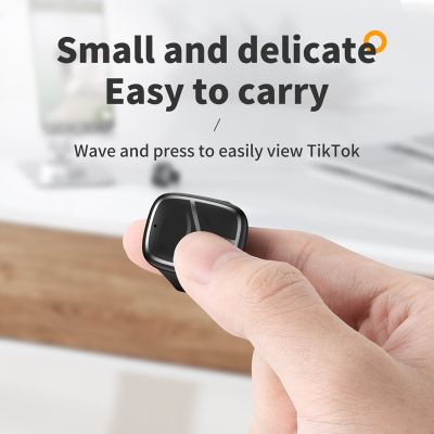 Wireless Photo Turn Page Remote Controller Magnetic Charging Mini Finger Remote Control with Indicator for Tiktok Camera Remote Controls