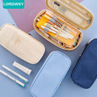 LORDWEY [C-Block] Classic Pocket Pen Pencil Case,ผ้าใบพับเก็บเครื่องเขียนกระเป๋าออแกไนเซอร์สำหรับเครื่องสำอางท่องเที่ยวนักเรียน A6449