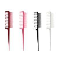 【CC】 2-Way Styling Microbraiding Sectioning Weave Highlighting Comb 4 Colors to Choose Plastic