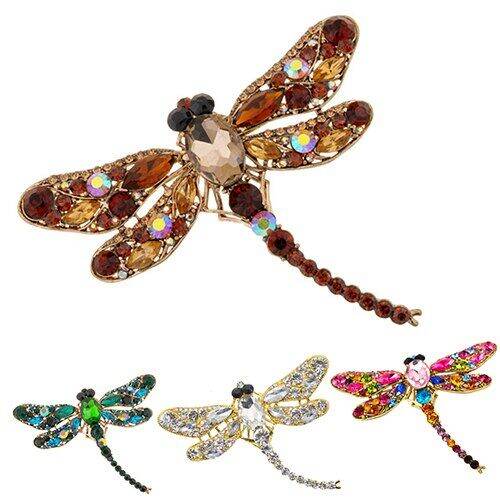 womens-fashion-dragonfly-crystal-brooch-lovely-rhinestone-scarf-pin-jewelry-headbands