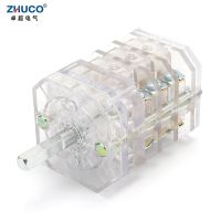 ZHUCO LW12-16/TM111111.3 16A Three Position Three Pole Transparent Univeral Changeover Rotary Cam Switch For Meat Grinder Using Power Points  Switches