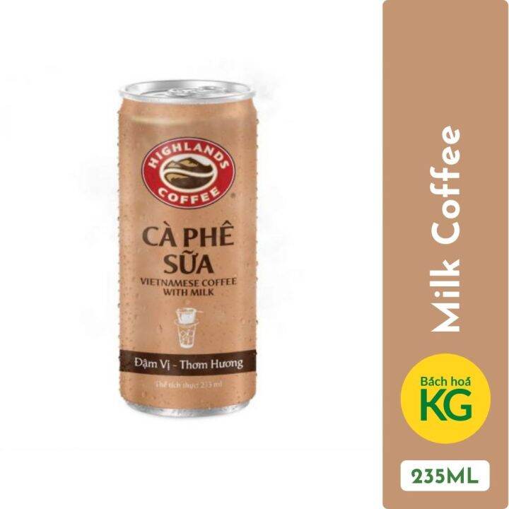 HIGHLANDS Coffee can 235ml - Kopi Tanah Tinggi - 高地咖啡 - Cà phê lon ...