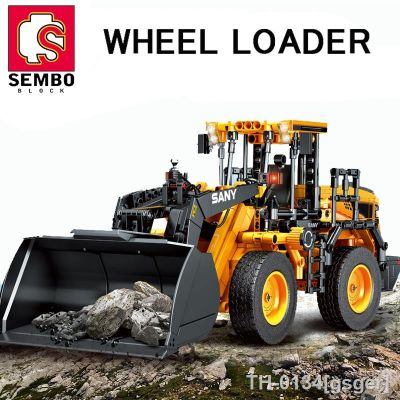 ∏┇✇ SEMBO SW966K 1:26 Scal Engenharia Truck Blocks Escavadeira Carregador Carro Cidade Construção Bricks Set Para Crianças