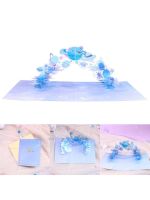 3D Pop-up Christmas Crystal Planet Greeting Cards Happy Birthday Postcards Invitations with Envelope Festival Gifts