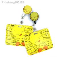 Cat and Yellow Ducks Cute Card Cover Clip Lanyard Retractable Student Nurse Badge Clip Cartoon ID Card Badge Holder accessories