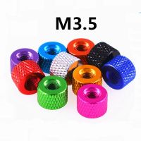 1Pcs Adjust Aluminum Thumb Nut M3.5 Aluminum Thumb Nut Anodized Hand Tighten Nuts Colourful Anodized 10 Colors Nails Screws Fasteners