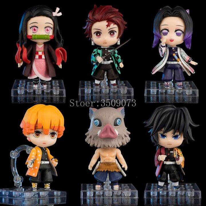 10ซม-อะนิเมะ-demon-slayer-agatsuma-zenitsu-kamado-tanjirou-kamado-nezuko-pvc-action-figure-ของเล่นตุ๊กตา