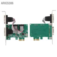 อะแดปเตอร์แปลงการ์ด Aries306 2 พอร์ต 2*Rs-232 Serial Com เป็น Pci-E Pci Express