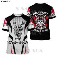 Xzx180305 skull go forward brave firefighter 3D print T-shirts tops tes short sleeve casual silk fiber bed cotton convenient table