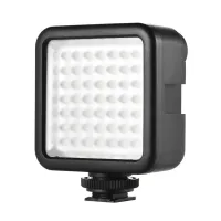 Andoer W49 Mini Interlock กล้อง LED หรี่แสงได้กล้องถ่ายวิดีโอแสงรองเท้า Mount อะแด็ปเตอร์สำหรับแคนน่อน Nikon Sony A7 DSLR