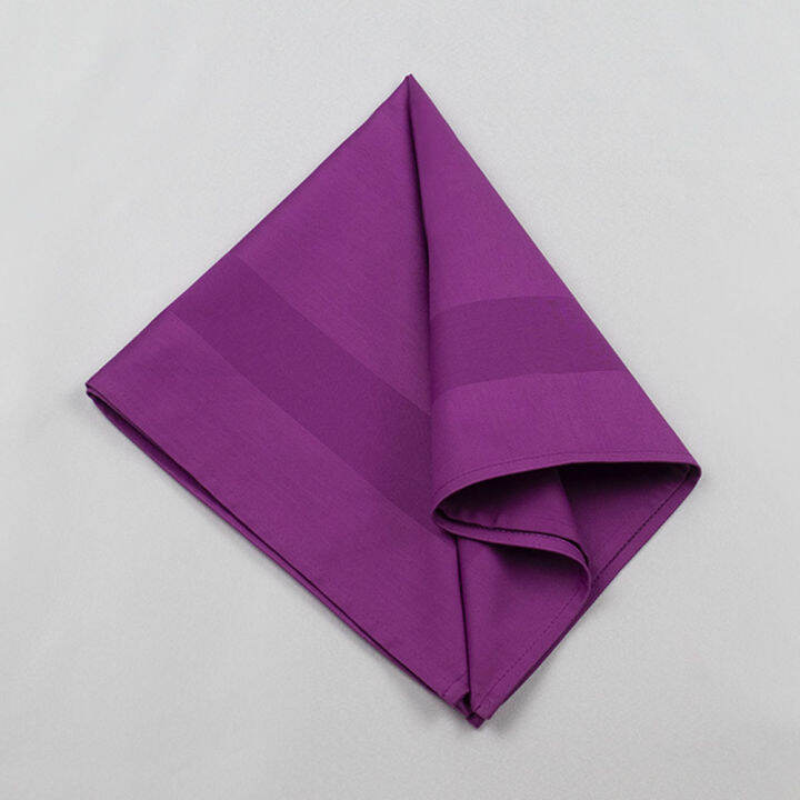 100 Cotton Satin Band Design Table Napkin for Hotel Restaurant Party