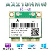 Thẻ WiFi PCI-E Mini Wifi 6E AX210HMW Cho Intel AX210 5374Mbps Bluetooth