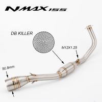 Motorcycle Exhaust Systems Slip On For YAMAHA Nmax 125 155 NMAX155 2021 2022 Modified stainless steel Front Link Pipe H2O Sensor