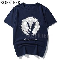 Anime Death Note Ryuuku Yagami Light mens shirt Horror verdict coming up graphic print summer tops Tees Streetwear clothes