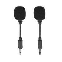 2pcs 3.5mm Mini Microphone In-Line Three Poles Short Microphone for Pocket Action Camera