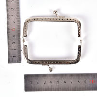 Wonderful 1Pc Retroดอกไม้โลหะอัลลอยด์กระเป๋าDIY Craft Clasp Lock Silver