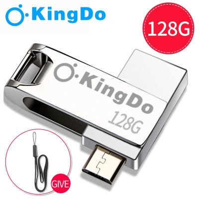 🎉Hot Sale! USB Kingdo  64 GB  USB จัดเก็บข้อมูลภายนอก OTG หมุน 128GB 32GB สุดพิเศษ