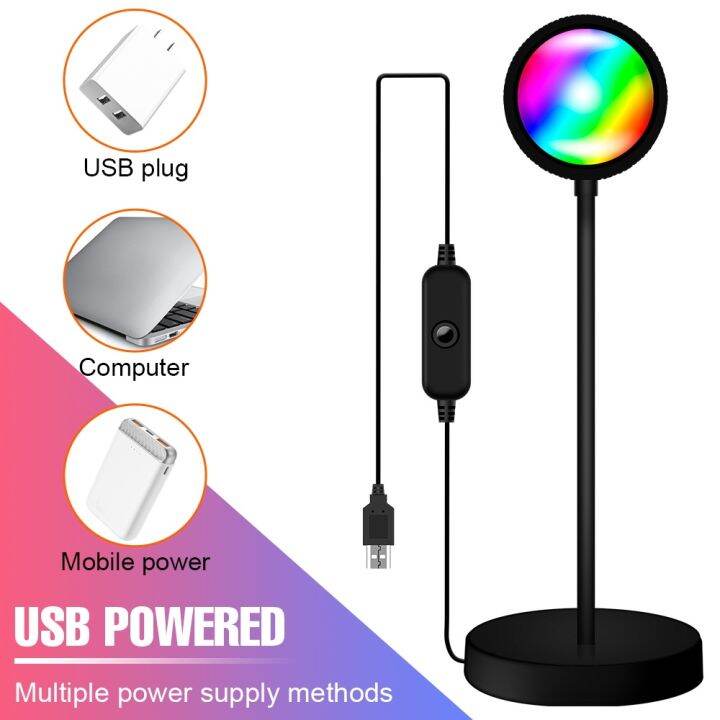 led-projectors-night-light-sunset-lamp-rgb-led-ring-light-color-lamp-usb-rainbow-lamp-desk-decoration-home-atmosphere-lighting