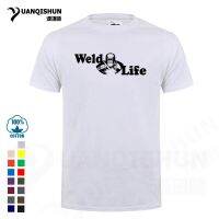 Fashion Design Weld Life Printing T-shirt Men High Quality 16 Colors Short sleeves Tops Tee Unisex Casual Pure Cotton Tshirt XS-4XL-5XL-6XL