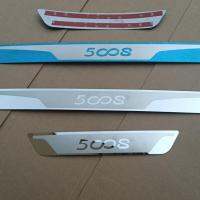 FOR 5008 For Peugeot 5008 3008 308 2008 Door Sill Scuff Plate Cover Trim Stainless Steel Threshold Pedal Styling Protect Car Accessories