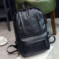 Mens Waterproof Casual Business PU Leather Backpack Teenagers Schoolbags Travel Outdoor Leisure School Bag Pack For Male Female