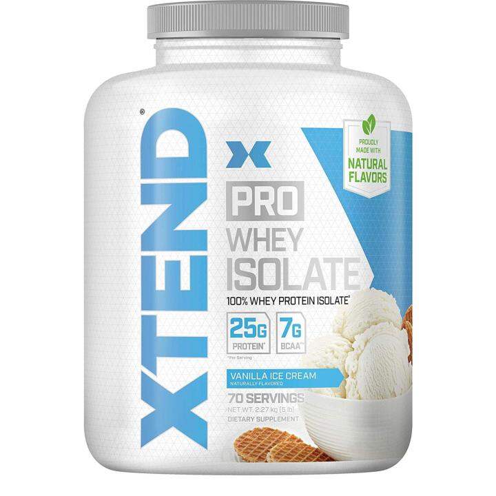 [PREORDER] SCIVATION XTEND PRO WHEY ISOLATE VANILLA ICE CREAM 5 LB (2.27 KG) 7G BCAA FROM USA