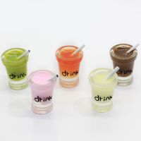 【CW】 20/50pcsRe ment Stereoscopic Juice Glass Beverage Cup Resin Charms ForEarringsChain OrPendant A