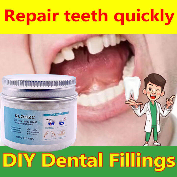 50g DIY Temporary Tooth Repair Kit Set denture filling solid gel dental