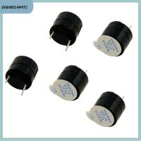 CHENEILANA9S 5pcs 5V ค่ะ Piezo Buzzer ขั้ว2ขั้ว 129.5มม. เสียงกริ่งต่อเนื่อง เสียงกริ่ง สีดำสีดำ เสียงกริ่ง