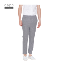 dapp Uniform กางเกงขายาว เอวยางยืดCheckered Elastic Waist Chef Trousers ลายตาราง (LT2W3001)